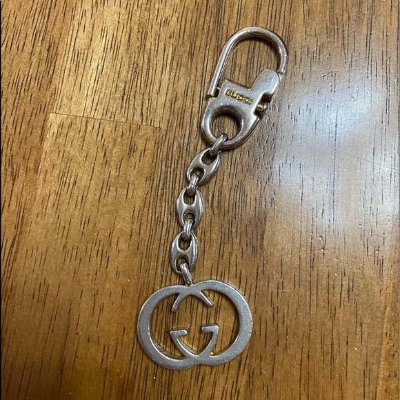 Gucci Accessories - GUCCI Authentic Charm/Key Ring Interlocking GG Silver/Gold Tone